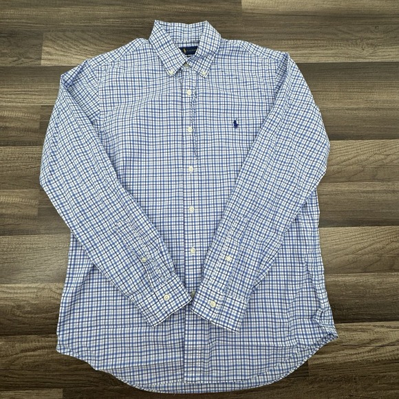 Polo Ralph Lauren Classic Fit Men's Medium‎ Multicolor Plaid Cotton Button-down - Picture 1 of 8